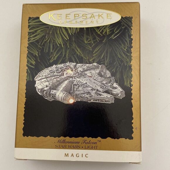 Hallmark Keepsake Ornament 1996 Star Wars Millennium Falcon NIB - Picture 1 of 6